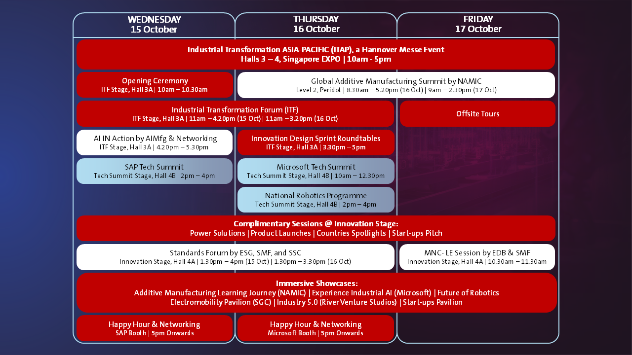 Programme Overview for ITAP 2025